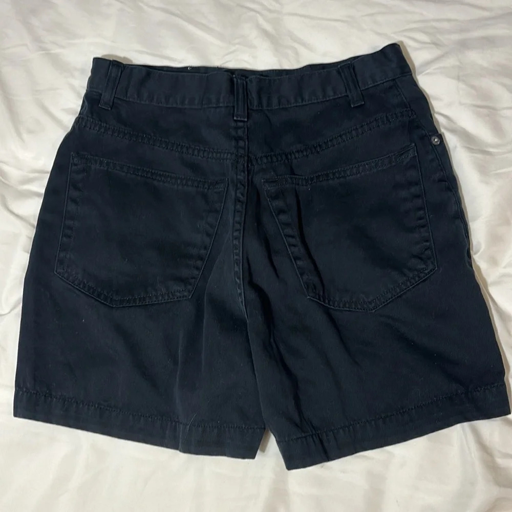 Banana Republic Black Denim Shorts size 6 - Picture 5 of 6